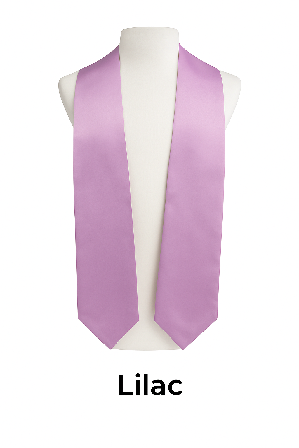 Lilac Graduation Stole | Pointed Graduation Stole | College & High School Stoles