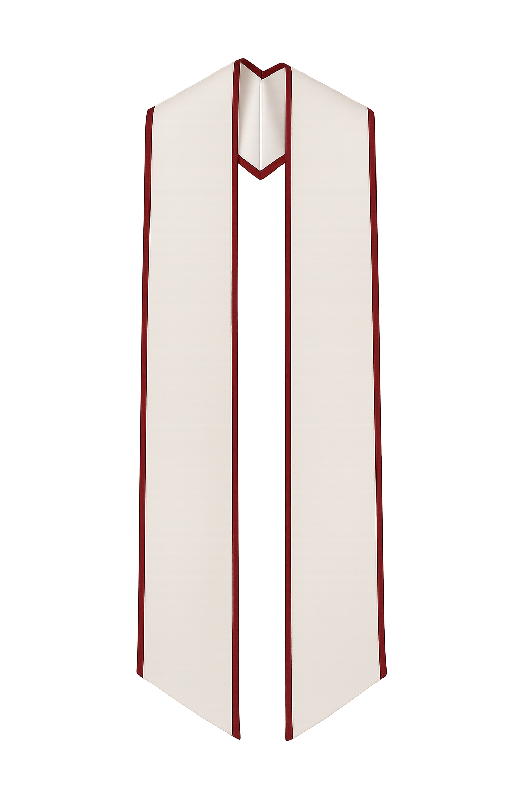 Plain Graduation Stole with Trim | 31 Satin Colors | Blank Graduation Sash | College & High School Graduation Stole | Grad Sash Co