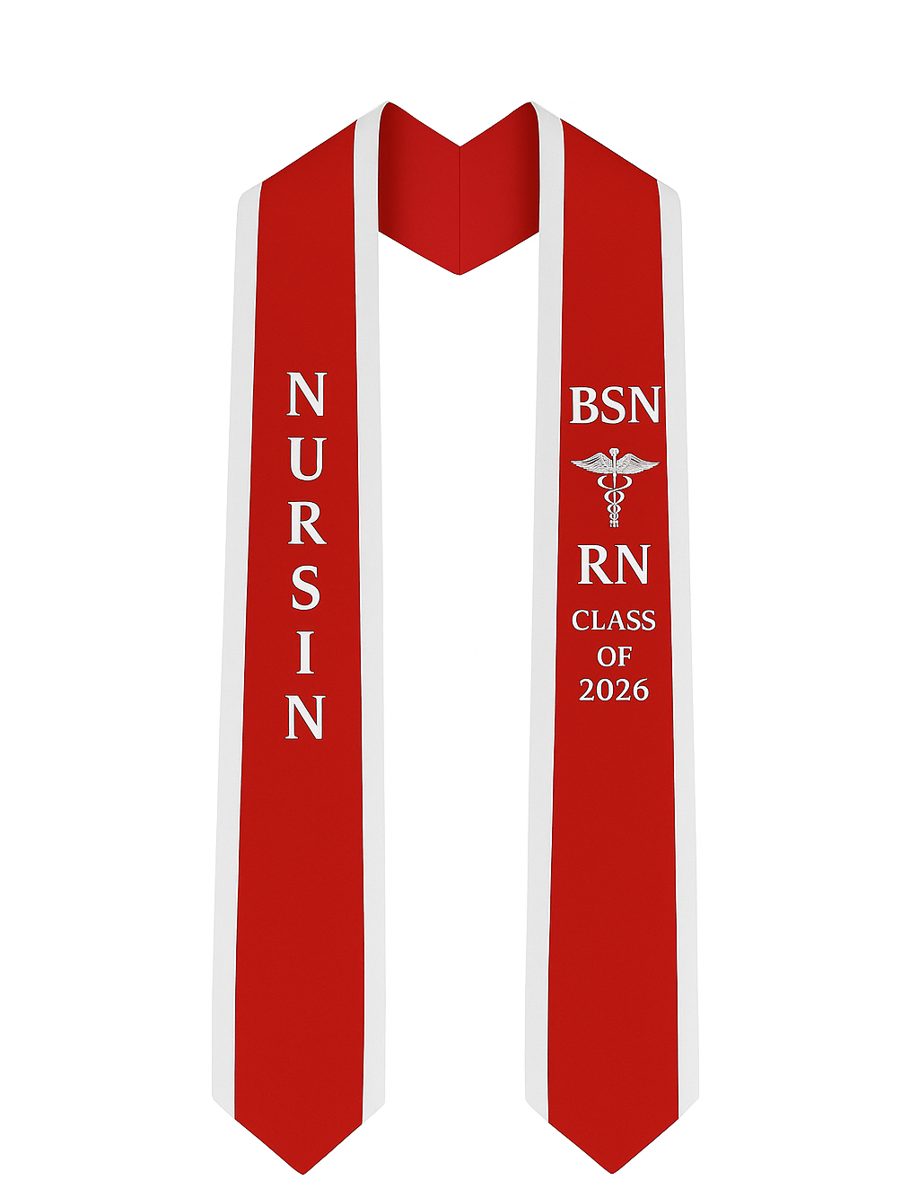 Nursing Graduation Stole – BSN RN Graduate Sash