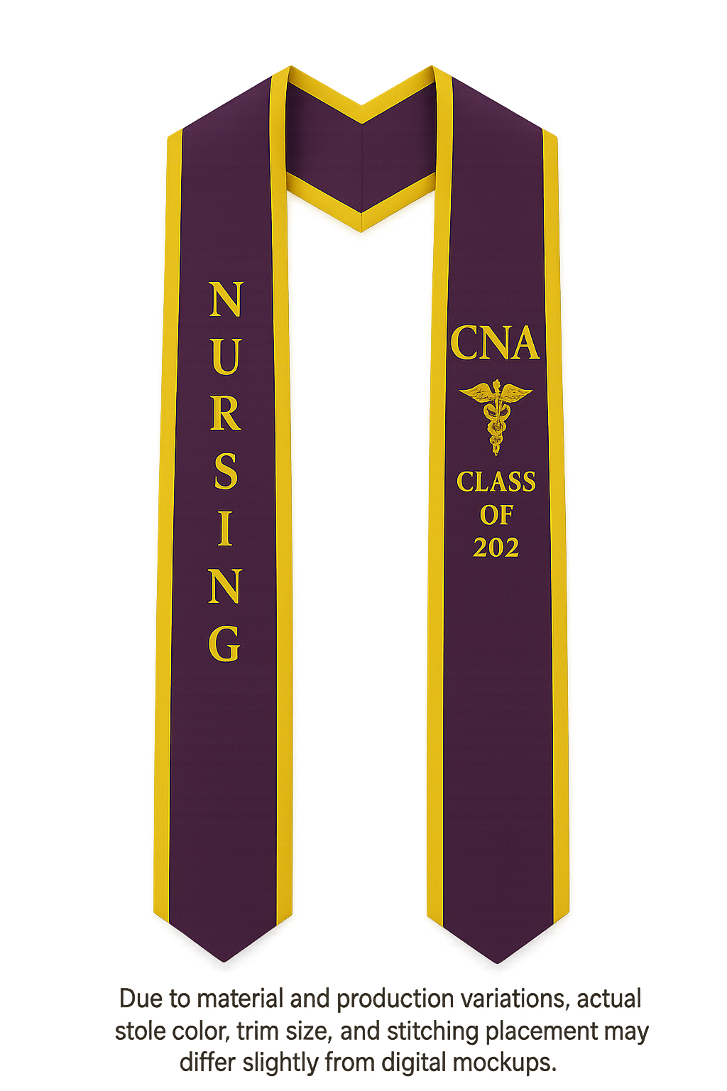 Nursing Graduation Stole – CNA Certified Nursing Assistant Grad Sash