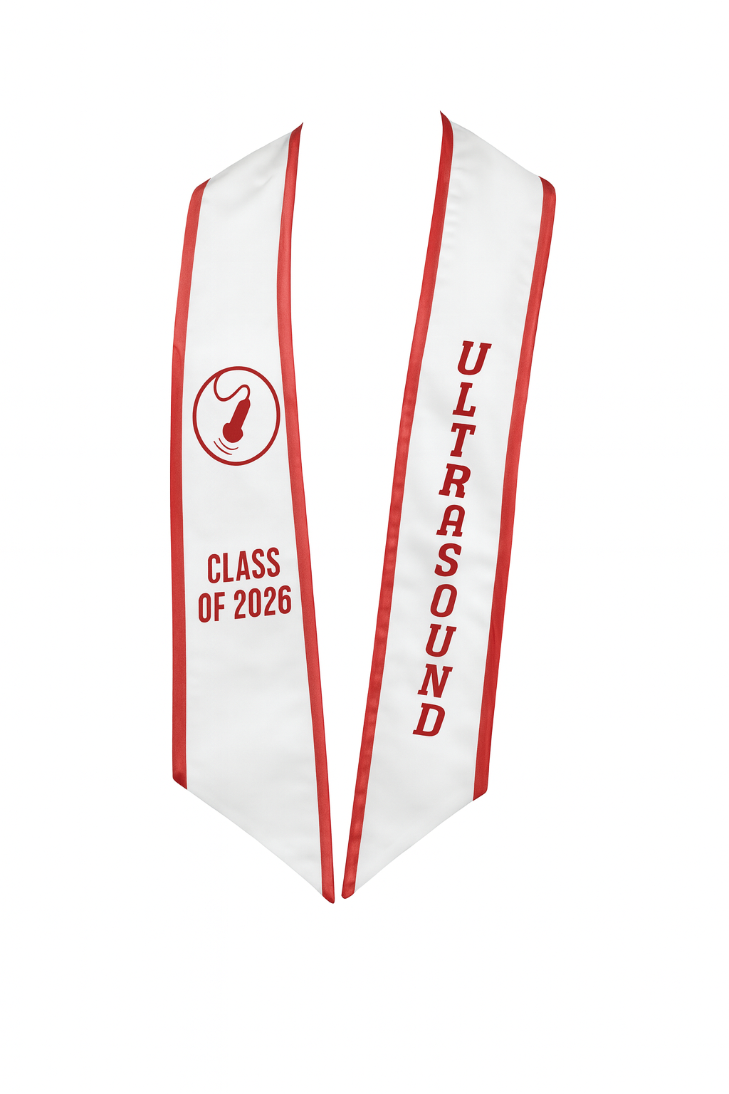 Ultrasound Graduation Stole – Ultrasound Technician Grad Sash | Class of 2025 | Grad Gift Idea (Copy)