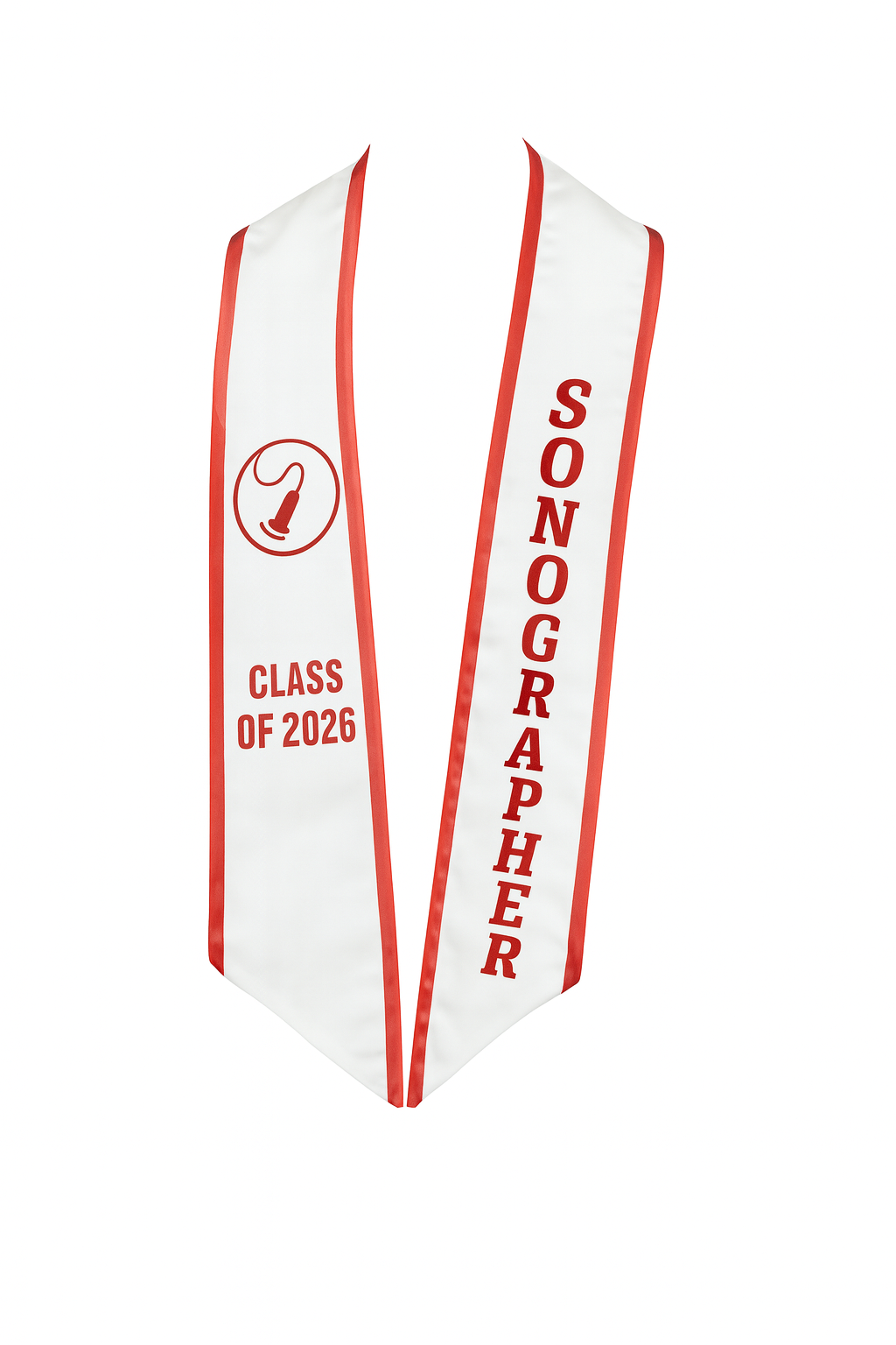 Sonography Graduation Stole – Ultrasound Technician Grad Sash | Class of 2025 | Grad Gift Idea