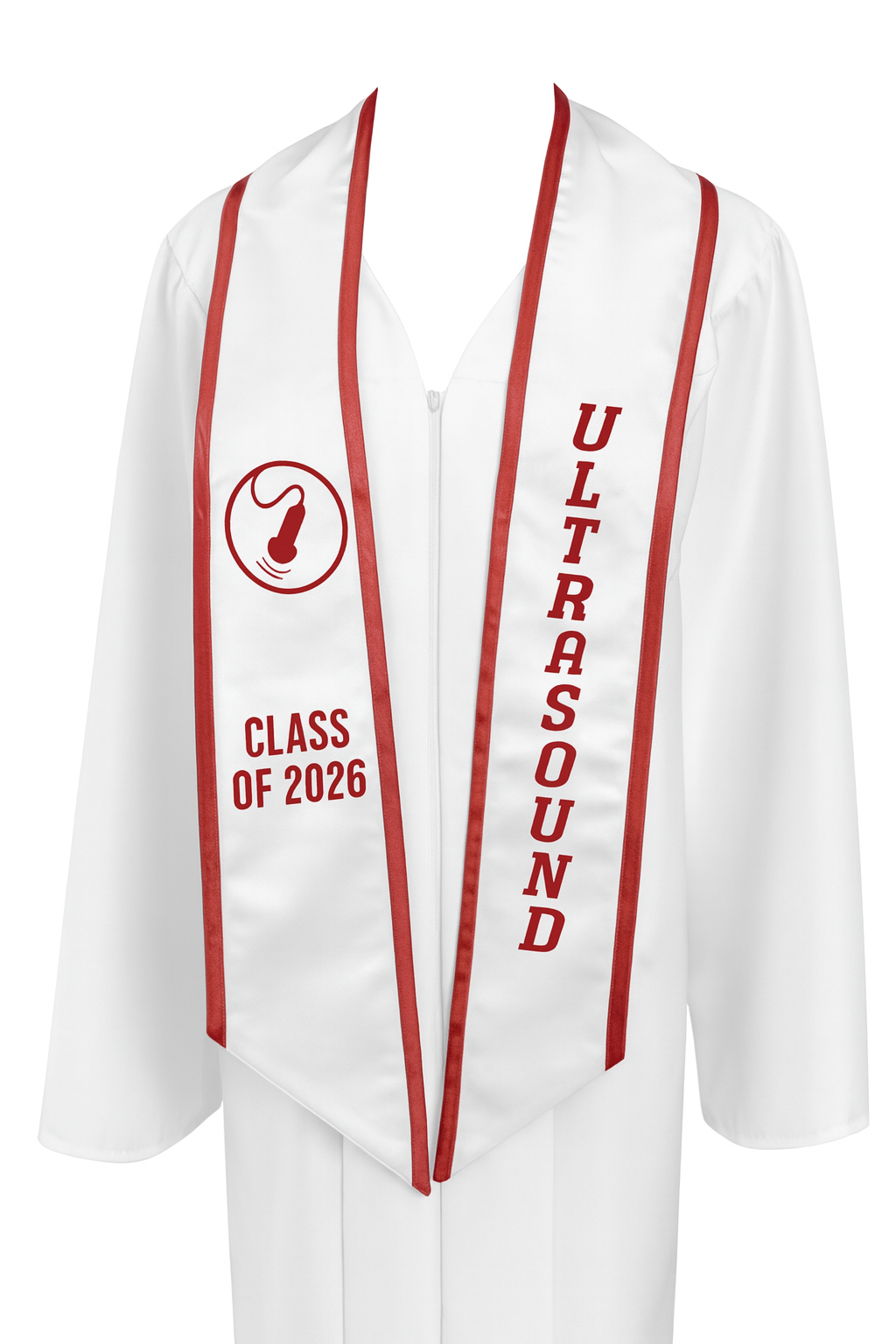 Ultrasound Graduation Stole – Ultrasound Technician Grad Sash | Class of 2025 | Grad Gift Idea (Copy)