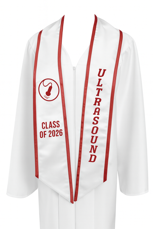 Ultrasound Graduation Stole – Ultrasound Technician Grad Sash | Class of 2025 | Grad Gift Idea (Copy)
