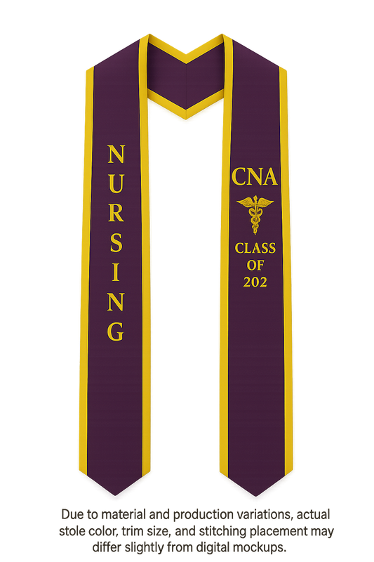 Nursing Graduation Stole – CNA Certified Nursing Assistant Grad Sash
