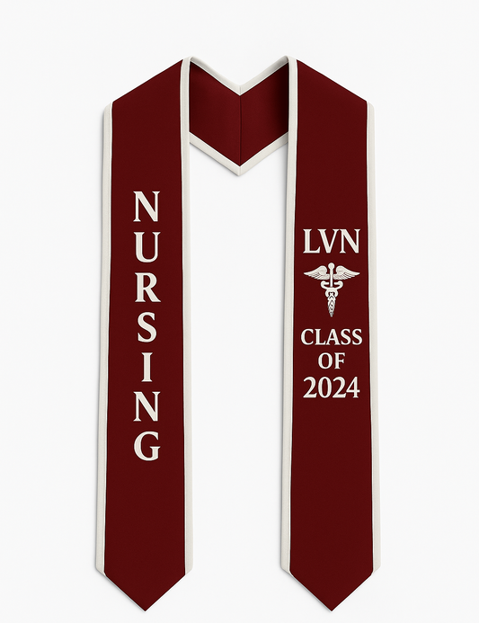 Nursing Graduation Stole – LVN Medical Graduate Sash